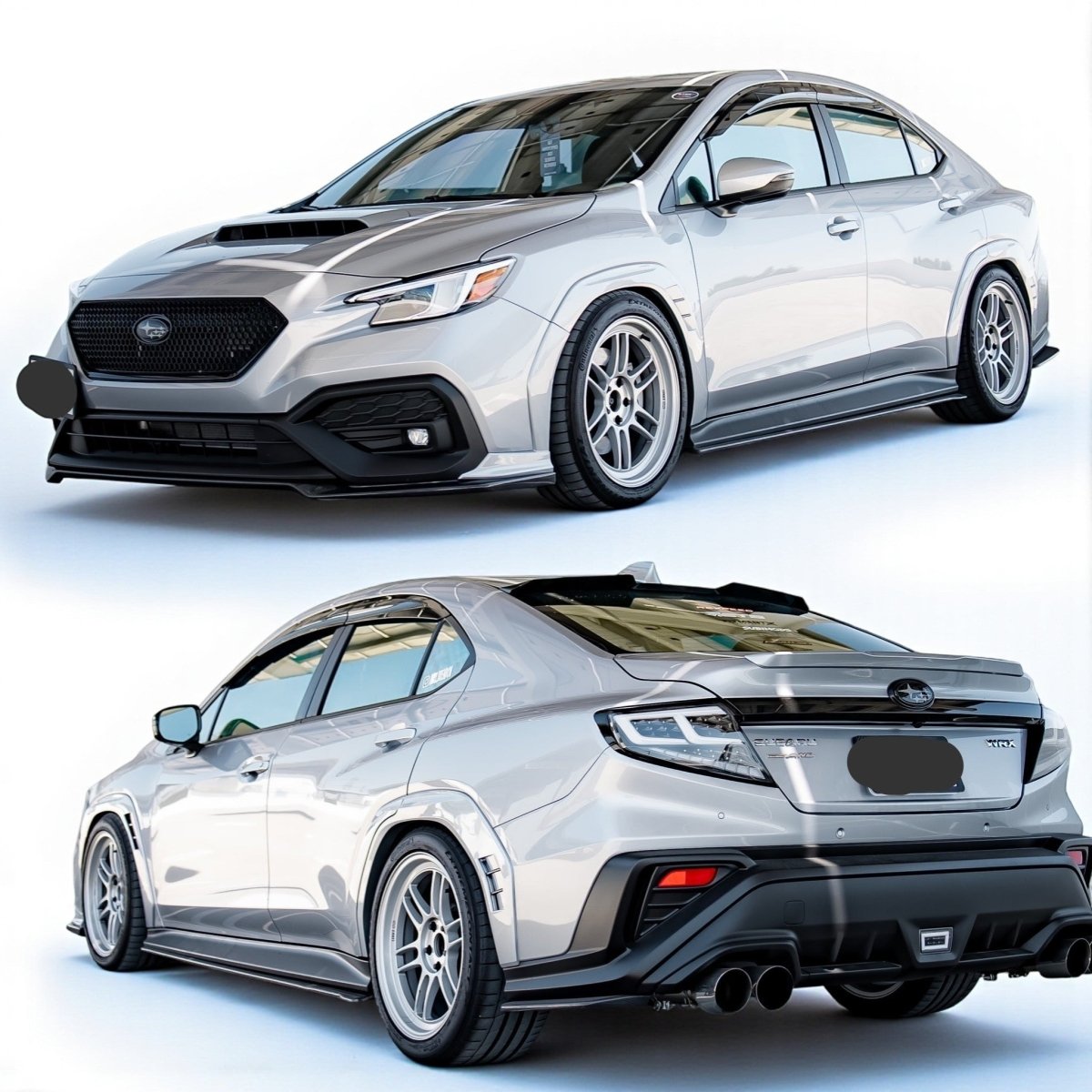 AeroflowDynamics [22 - 26 WRX] AFD Paint Matched Fender Flares - JDMuscleFendersVB-G1U-FNDFLRIce Silver Metallic