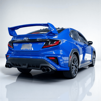 AeroflowDynamics [22 - 26 WRX] AFD Paint Matched Rear Bumper - JDMuscleBumpersVB-K7X-BUMPCOVERWorld Rally Blue Pearl