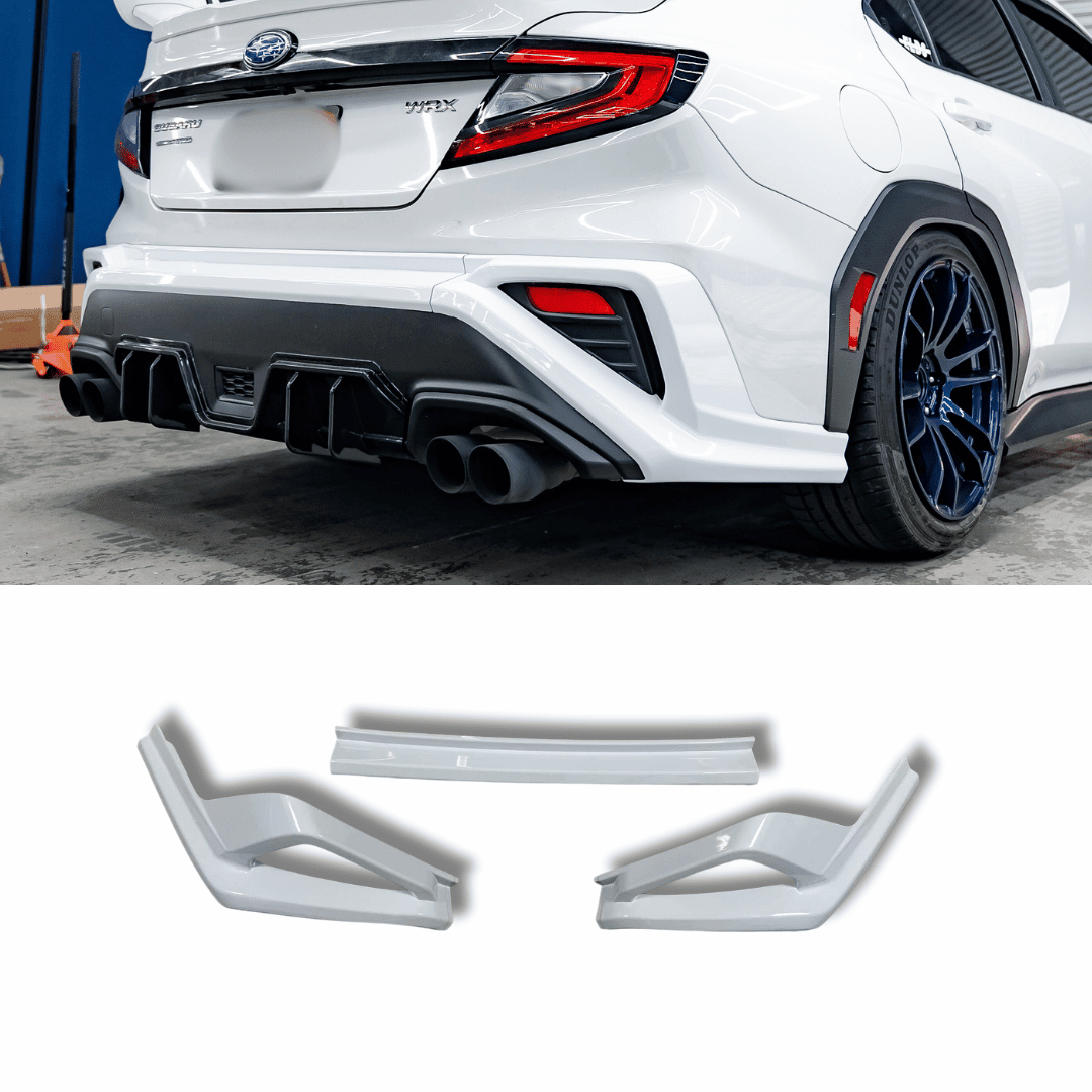 AeroflowDynamics [22 - 26 WRX] AFD Paint Matched Rear Bumper - JDMuscleBumpersVB-M6Y-BUMPCOVERCeramic White