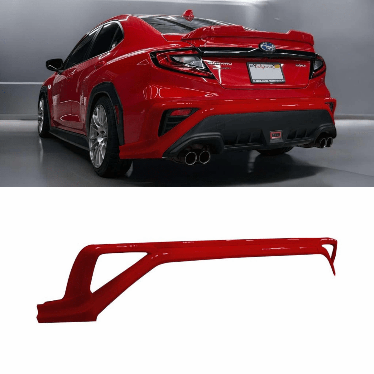 AeroflowDynamics [22 - 26 WRX] AFD Paint Matched Rear Bumper - JDMuscleBumpersVB-K7X-BUMPCOVERWorld Rally Blue Pearl