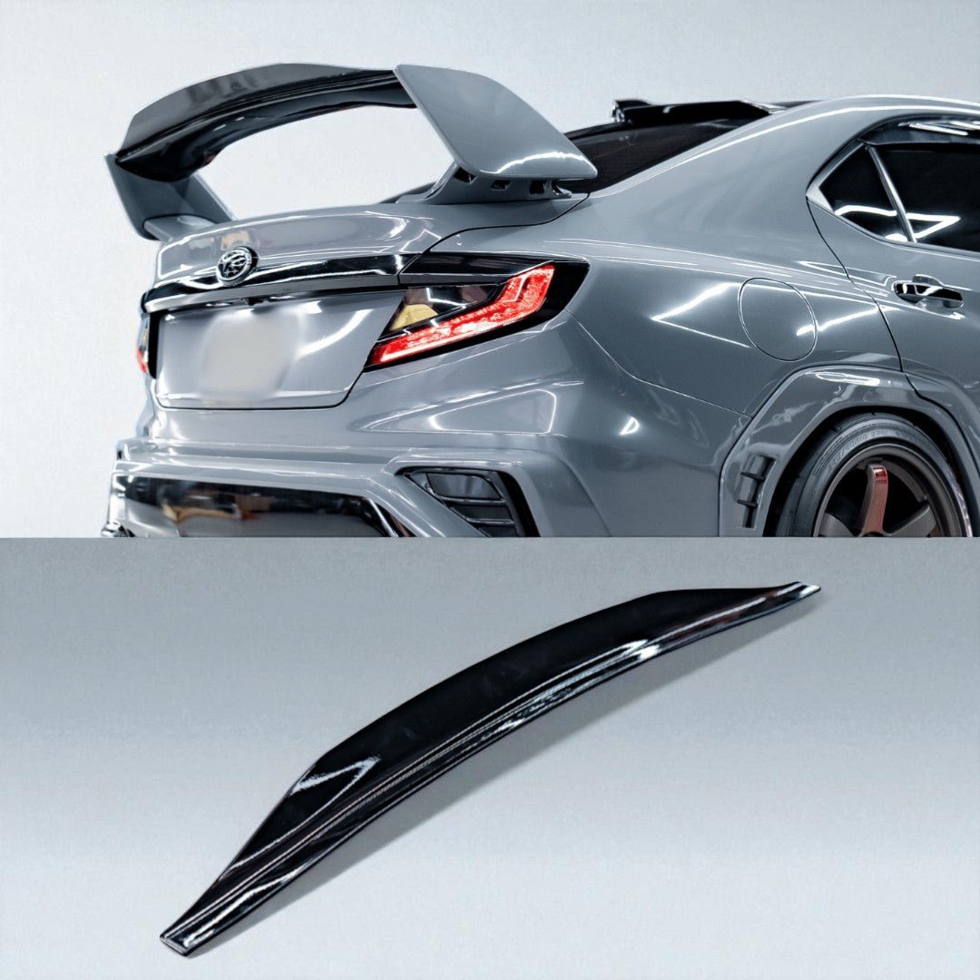 AeroflowDynamics [22 - 26 WRX] STI Wing Gurney Flap Extension - JDMuscleSpoilers and WingsVB-STI-GBK-GRNYGloss Black