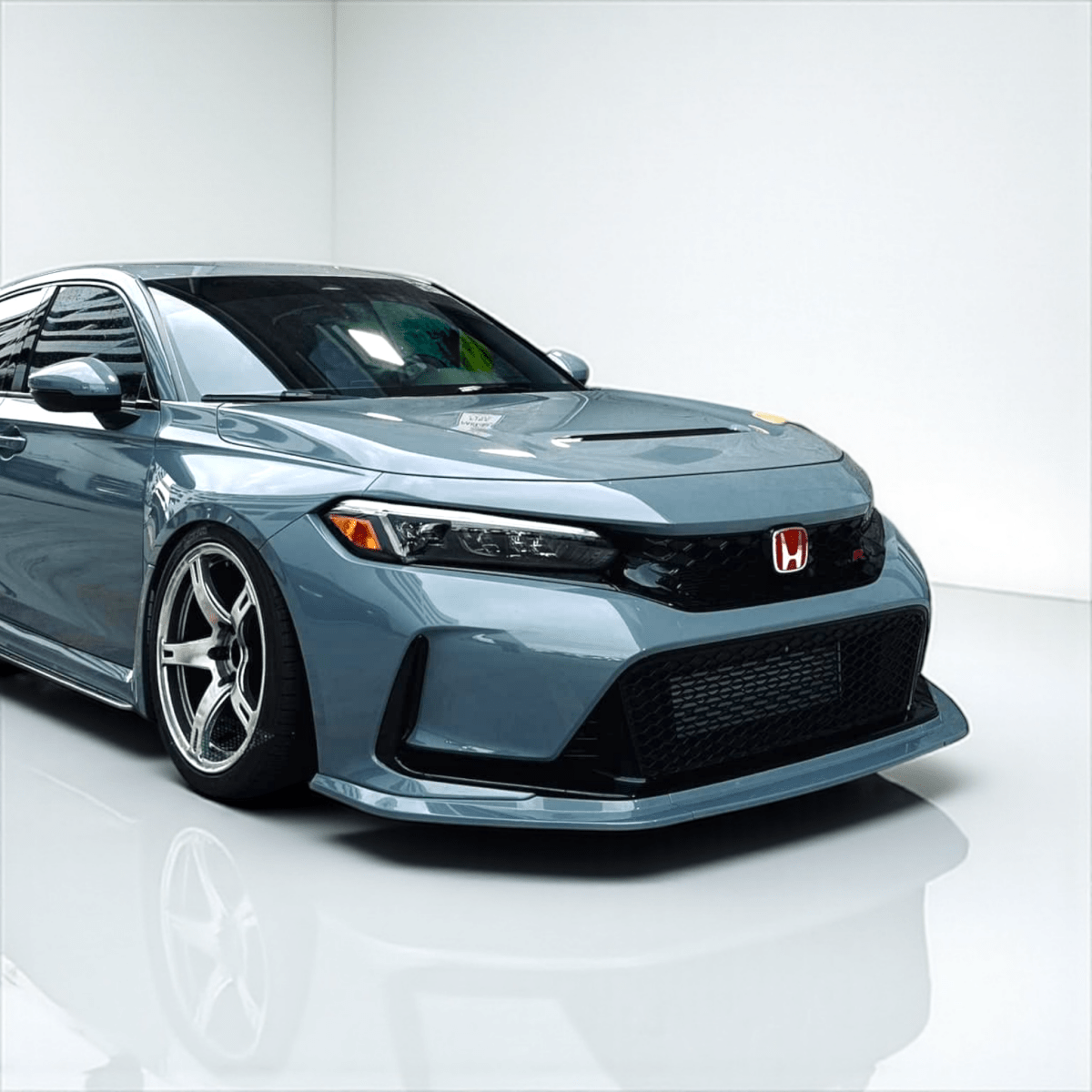 AeroflowDynamics [23+ Civic Type R FL5] V2 S - Style Front Lip - JDMuscleFront LipsFL5-V2-GRAY-LIPSonic Gray