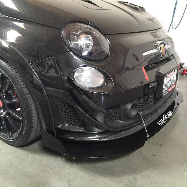 AeroflowDynamics Fiat 500 Abarth Front Splitter V2 - JDMuscleFront Wind Splitter1Fiat Abarth Front Splitter