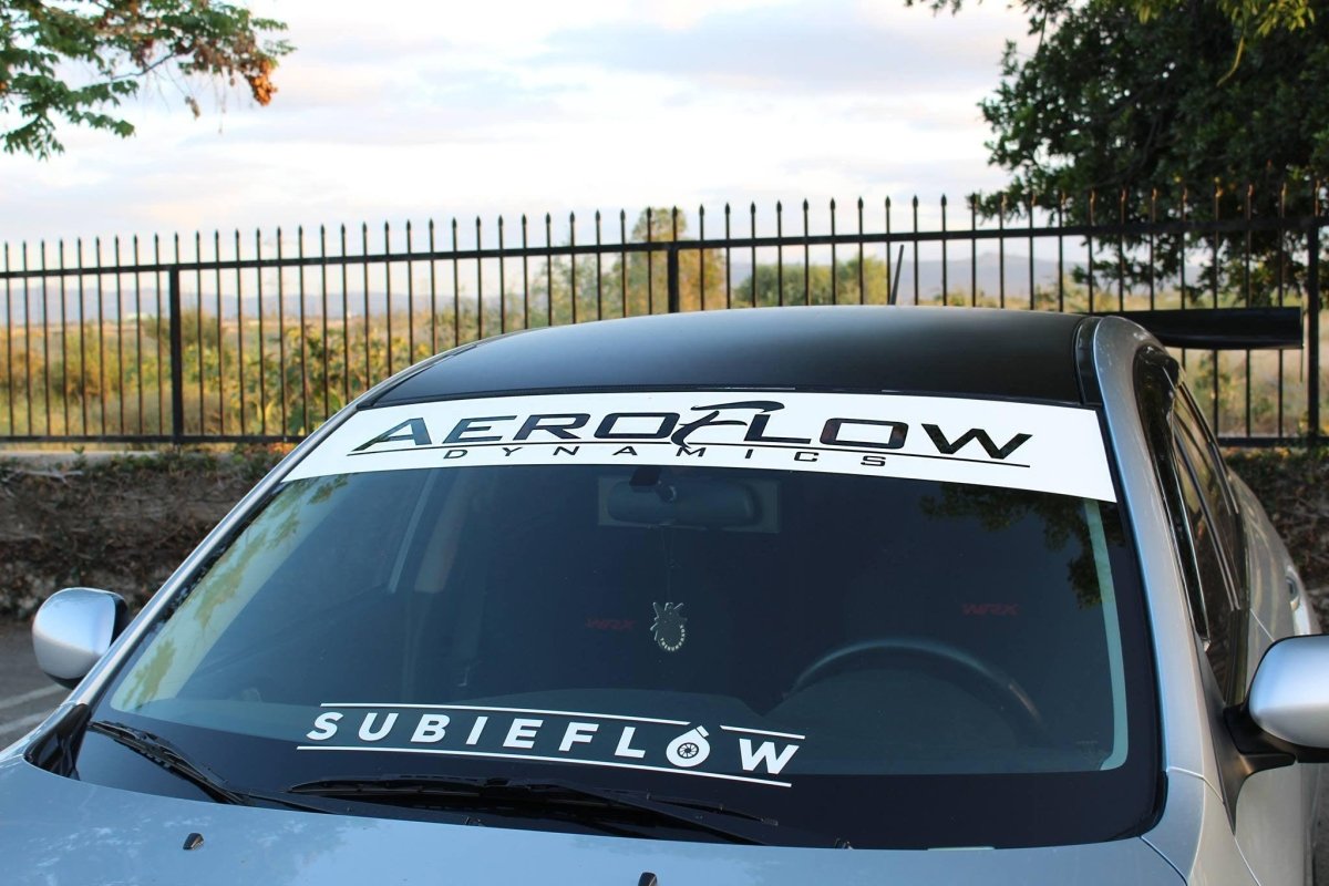 AeroFlowDynamics Reverse Cut Banners - JDMuscleOrnaments and EmblemsAFD14-WHT-RVS-BNRWHITE