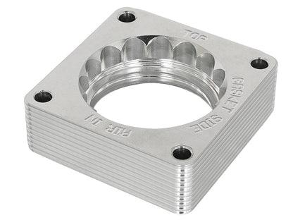 aFe [03-06 350Z] [03-07 G35] Silver Bullet Throttle Body Spacer - Silver, VQ35DE - JDMuscleThrottle Bodiesafe46-36008