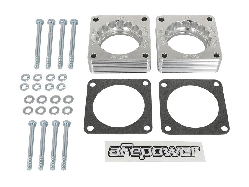 aFe [09-20 370Z] Silver Bullet Throttle Body Spacer Kit - Silver, VQ37VHR - JDMuscleThrottle Bodiesafe46-36007