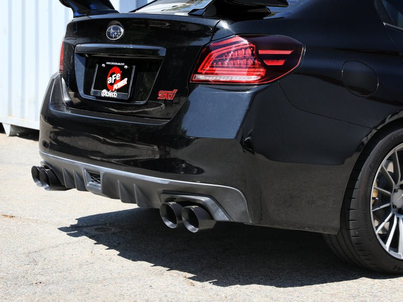 aFe [15-21 WRX/STI] Takeda Cat-Back Exhaust - Black Tips - JDMuscleCat Back Exhaust Systemafe49-36810-B