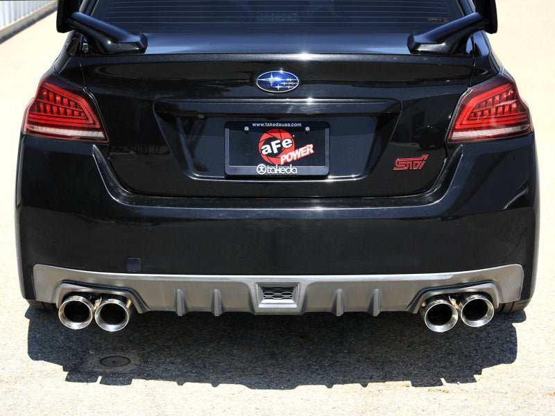 aFe [15-21 WRX/STI] Takeda Cat-Back Exhaust - Polished Stainless Steel Tips - JDMuscleCat Back Exhaust Systemafe49-36810-P