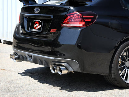 aFe [15-21 WRX/STI] Takeda Cat-Back Exhaust - Polished Stainless Steel Tips - JDMuscleCat Back Exhaust Systemafe49-36810-P