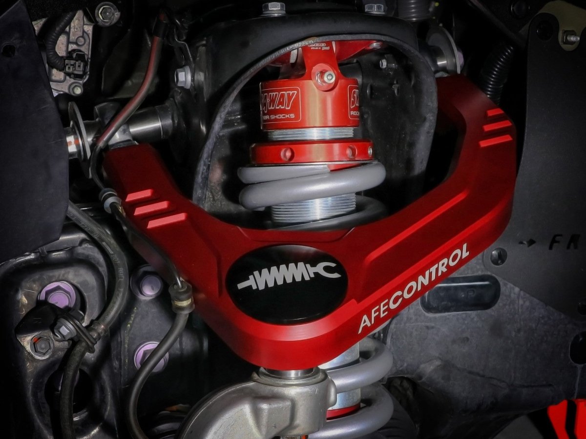 aFe 22 - 23 Tundra V6 - 3.4L | tt CONTROL Billet Uniball Upper Control Arm Kit Red | 460 - 72T005 - R - JDMuscleControl ArmsAFE460-72T005-R