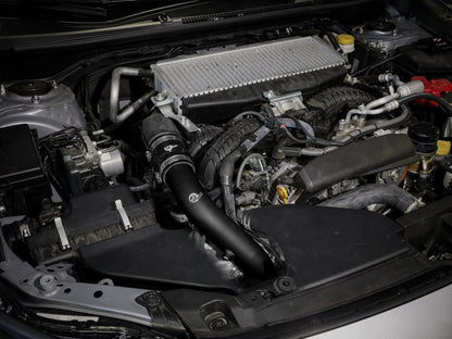 aFe [22 - 26 WRX] BladeRunner 2 - 1/2 IN Aluminum Hot Charge Pipe Black | 46 - 20668 - B - JDMuscleCharge Pipesafe46-20668-B