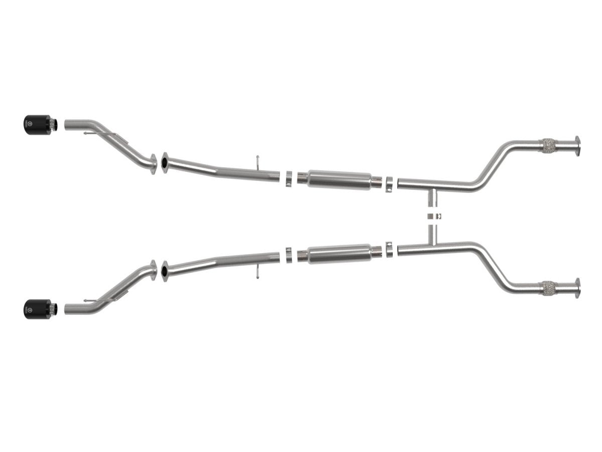 aFe 23 - 24 Nissan Z V6 - 3.0L Takeda 2 - 1/2in 304 Stainless Steel Cat - Back Exhaust System w/ Black Tips | 49 - 36138 - B - JDMuscleCat Back Exhaust Systemafe49-36138-B