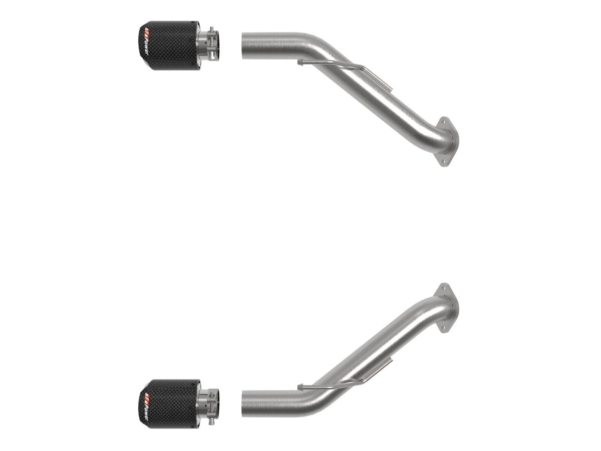 aFe 23 - 24 Nissan Z V6 - 3.0L | ttTakeda Stainless Steel Axle - Back Exhaust System w/ Carbon Fiber Tip | 49 - 36137 - C - JDMuscleAxle Back Exhaustsafe49-36137-C
