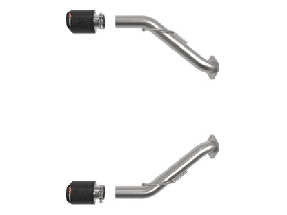 aFe 23 - 24 Nissan Z V6 - 3.0L | ttTakeda Stainless Steel Axle - Back Exhaust System w/ Carbon Fiber Tip | 49 - 36137 - C - JDMuscleAxle Back Exhaustsafe49-36137-C