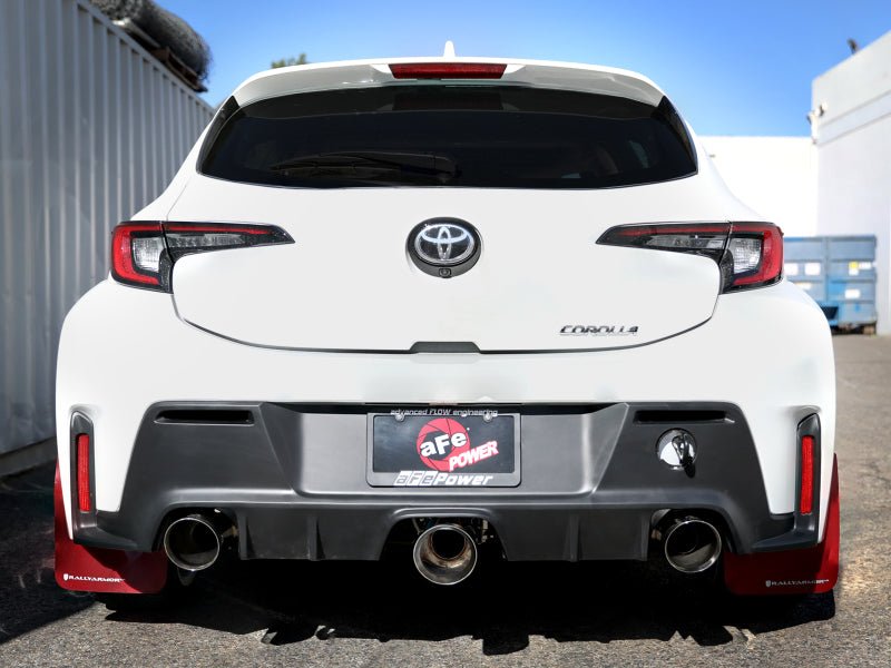 aFe 23 - 24 Toyota GR Corolla L3 1.6L | t Gemini XV 3in to 2 - 1/2in Cat Back Exhaust w/ Polished Tips - JDMuscleSPKafe49-36070-P