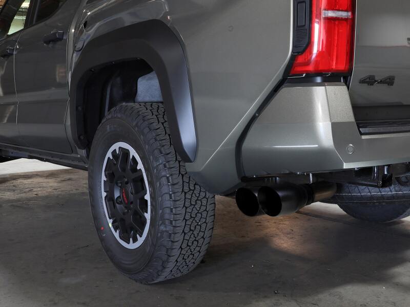 aFe 24 - 25 Toyota Tacoma L4 - 2.4L (t) Vulcan Series 2.5in to 3in Cat - Back w/ Black Tip - JDMuscleSPKafe49-36078-B