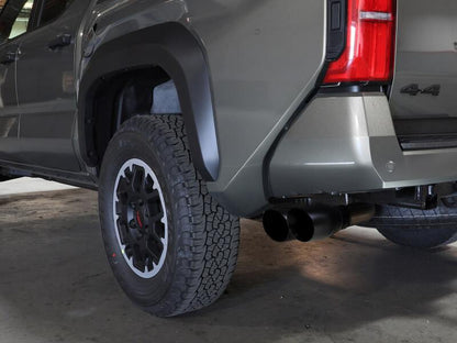 aFe 24 - 25 Toyota Tacoma L4 - 2.4L (t) Vulcan Series 2.5in to 3in Cat - Back w/ Black Tip - JDMuscleSPKafe49-36078-B