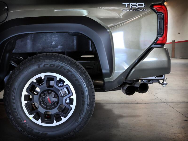 aFe 24 - 25 Toyota Tacoma L4 - 2.4L (t) Vulcan Series 2.5in to 3in Cat - Back w/ Black Tip - JDMuscleSPKafe49-36078-B