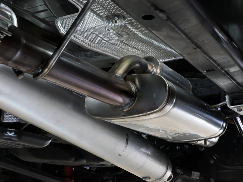 aFe 24 - 25 Toyota Tacoma L4 - 2.4L (t) Vulcan Series 2.5in to 3in Cat - Back w/ Black Tip - JDMuscleSPKafe49-36078-B