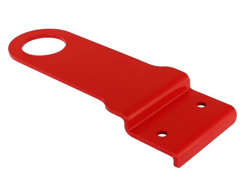 aFe Control Front Tow Hook for Chevrolet Corvette C6 2005 - 2013 – Red Powder Coat, Laser Cut Steel | afe450 - 401005 - R - JDMuscleSPK4341012