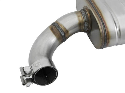 aFe MACHForce XP 2.5in 409 Stainless Axle Back Exhaust w/ Black Tips 15 - 17 Ford Mustang I4 - 2.3L | t - JDMuscleShop the look 2afe49-43085-B