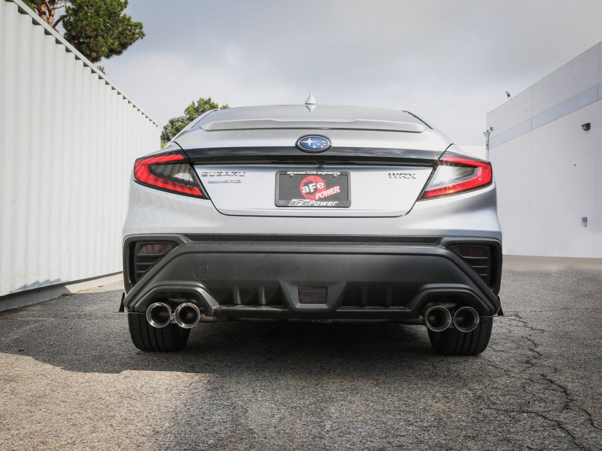 aFe POWER [22 - 26 WRX] Takeda 304 SS Cat - Back Exhaust w/ Polished Tips | 49 - 36809 - P - JDMuscleCat Back Exhaust Systemafe49-36809-P