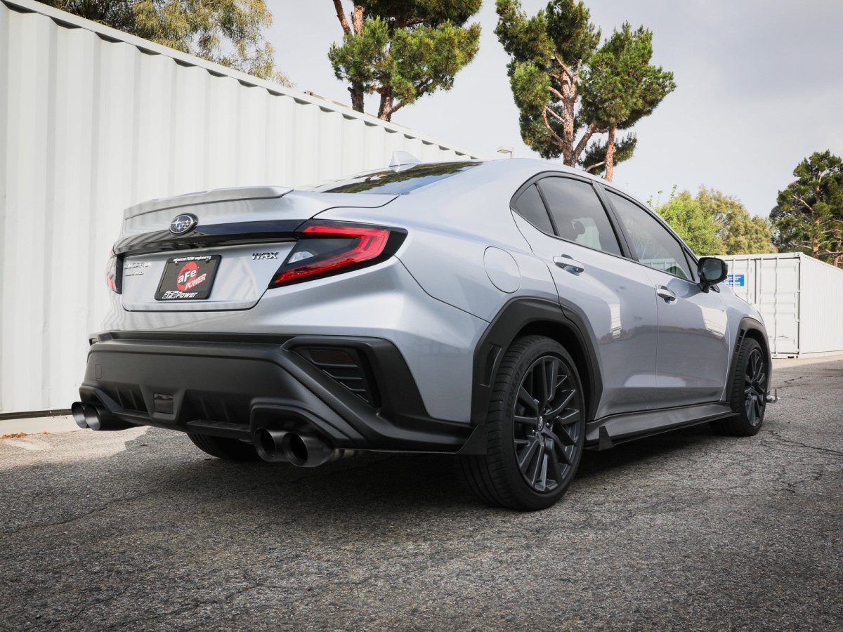 aFe POWER [22 - 26 WRX] Takeda Cat - Back Exhaust w/ Black Tips | 49 - 36809 - B - JDMuscleCat Back Exhaust Systemafe49-36809-B