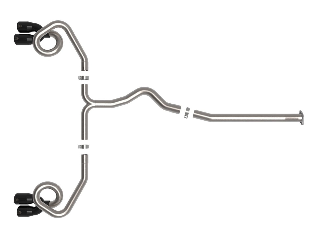aFe POWER [22 - 26 WRX] Takeda Cat - Back Exhaust w/ Black Tips | 49 - 36809 - B - JDMuscleCat Back Exhaust Systemafe49-36809-B