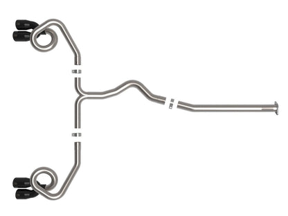 aFe POWER [22 - 26 WRX] Takeda Cat - Back Exhaust w/ Black Tips | 49 - 36809 - B - JDMuscleCat Back Exhaust Systemafe49-36809-B