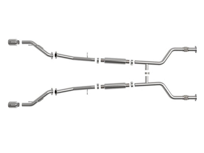 aFe POWER Takeda 23 - 24 Nissan Z 2 1/2in 304 SS Cat - Back Exhaust System w/ Polished Tips | 49 - 36138 - P - JDMuscleCat Back Exhaust Systemafe49-36138-P