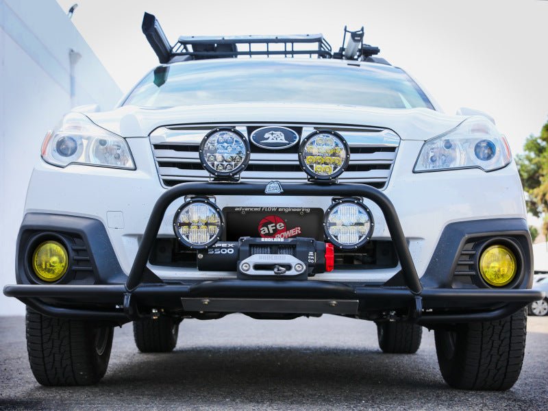 aFe POWER Terra Guard Front Bumper with Winch Mount for Subaru Outback 2020 - 2022, Black | afe79 - 27012 - JDMuscleSPK611054