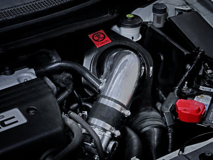 aFe Takeda [12-15 Civic Si] Momentum Sealed Cold Air Intake System - Polished, Pro DRY S - JDMuscleIntakesafeTM-1018P-D