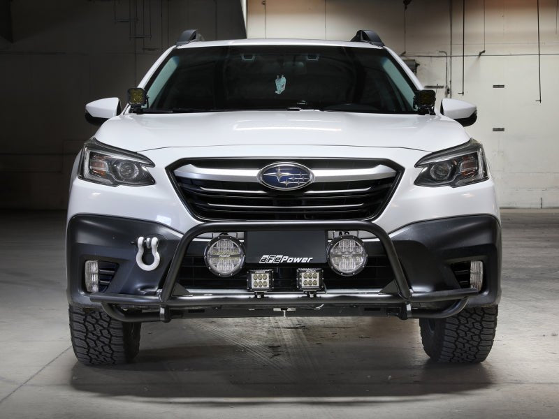aFe Terra Guard Bumper for Subaru Outback 2020 - 2022 – Heavy - Duty Tubular Steel Front Bumper with Light Mounts and Recovery Shackle Integration - JDMuscleSPK810521