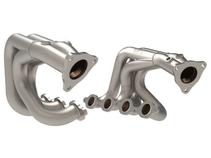 aFe Twisted 304SS Header for 2020 - 2025 Chevrolet Corvette C8 6.2L V8 with Titanium Cerakote Finish | afe48 - 34148 - T - JDMuscleSPK375104