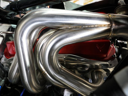 aFe Twisted 304SS Header for 2020 - 2025 Chevrolet Corvette C8 6.2L V8 with Titanium Cerakote Finish | afe48 - 34148 - T - JDMuscleSPK375104