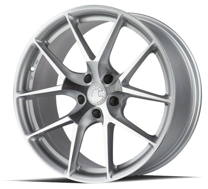 AFF7 - JDMuscleWheelsAFF71985511235SMF19x8.55x112 | +35 | 66.6Silver Machined Face