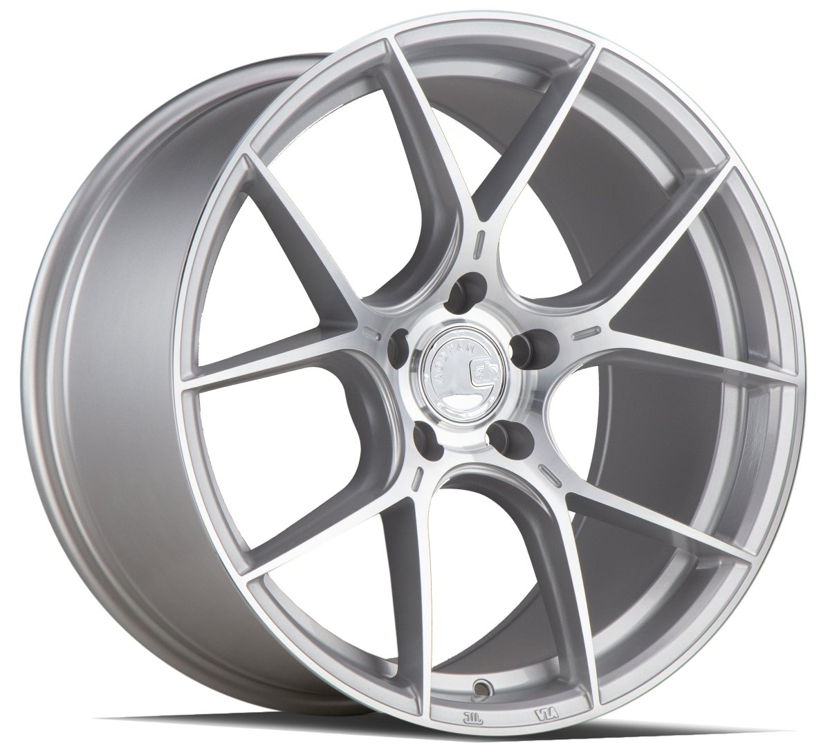 AH-11 - JDMuscleWheelsAH111885511235SMF18x8.55x112 | +35 | 73.1Silver Machined Face