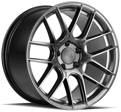 AH-X - JDMuscleWheelsAHX1885511235HB18x8.55x112 | +35 | 73.1Hyper Black