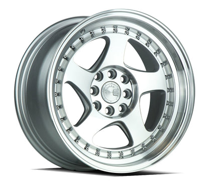 AH01 - JDMuscleWheelsAH0115804100114320SMF15x84x100/114.3 | +20 | 73.1Silver Machined Face