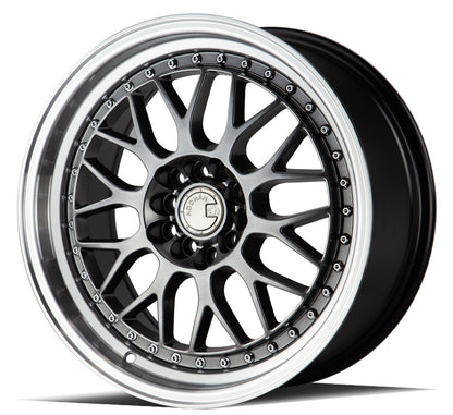 AH02 - JDMuscleWheelsAH021780510011435HB17x85x100,5x114.3 | +35 | 73.1Hyper Black w/ Machined Lip