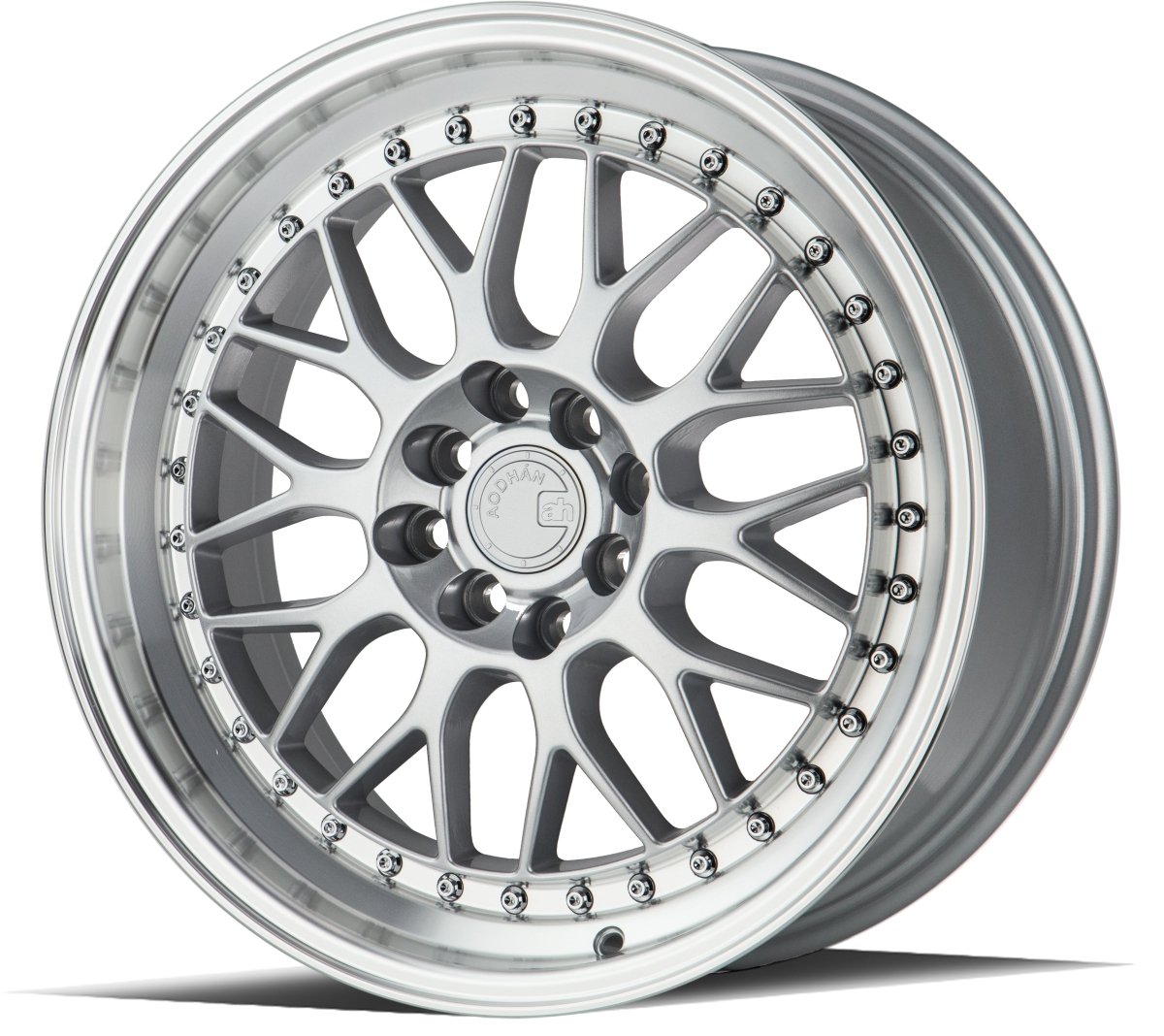 AH02 - JDMuscleWheelsAH0217804100114335SML17x84x100,4x114.3 | +35 | 73.1Silver w/ Machined Lip