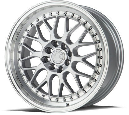 AH02 - JDMuscleWheelsAH0217804100114335SML17x84x100,4x114.3 | +35 | 73.1Silver w/ Machined Lip