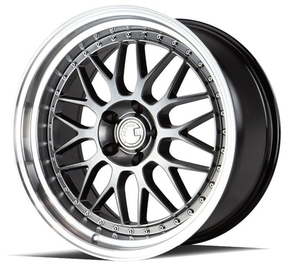 AH02 - JDMuscleWheelsAH021995511412HB19x9.55x114.3 | +12 | 73.1Hyper Black w/ Machined Lip