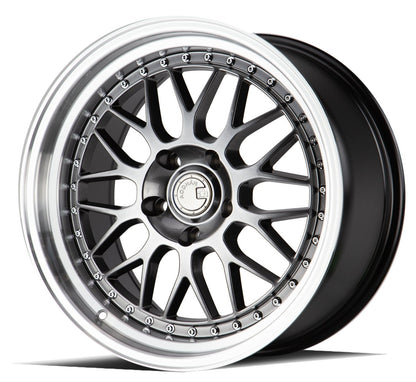 AH02 - JDMuscleWheelsAH021895510035HB18x9.55x100 | +35 | 73.1Hyper Black w/ Machined Lip