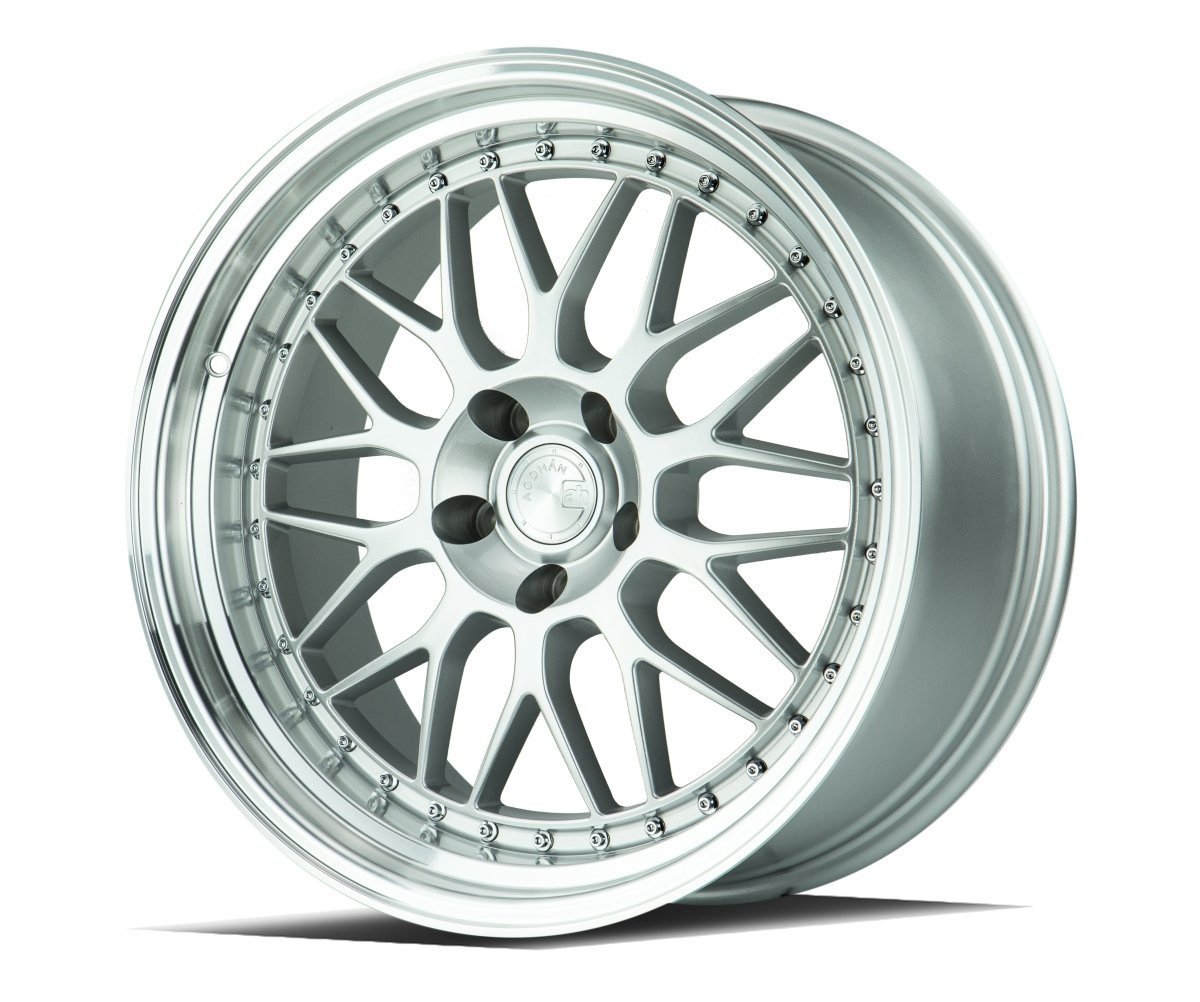 AH02 - JDMuscleWheelsAH0219955114312SML19x9.55x114.3 | +12 | 73.1Silver w/ Machined Lip