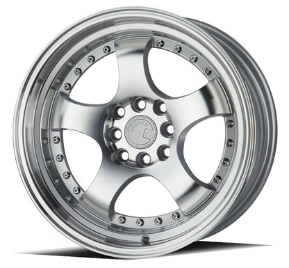 AH03 - JDMuscleWheelsAH0316804100114315SMF16x84x100/114.3 | +15 | 73.1Silver Machined Face