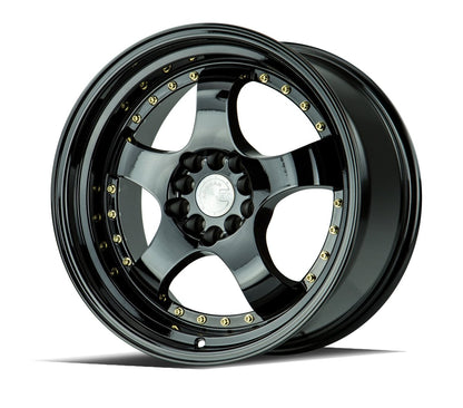 AH03 - JDMuscleWheelsAH0317905100114325FB17x95x100/114.3 | +25 | 73.1Gloss Black