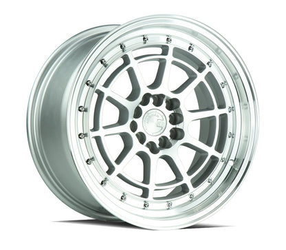 AH04 - JDMuscleWheelsAH0415804100114320SML15x84x100/114.3 | +20 | 73.1Silver Machined Face