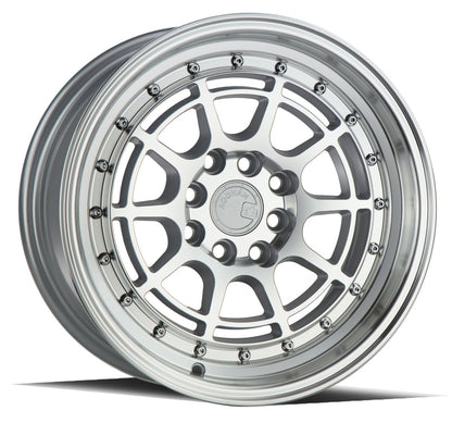 AH04 - JDMuscleWheelsAH0415804100114320SML15x84x100/114.3 | +20 | 73.1Silver Machined Face
