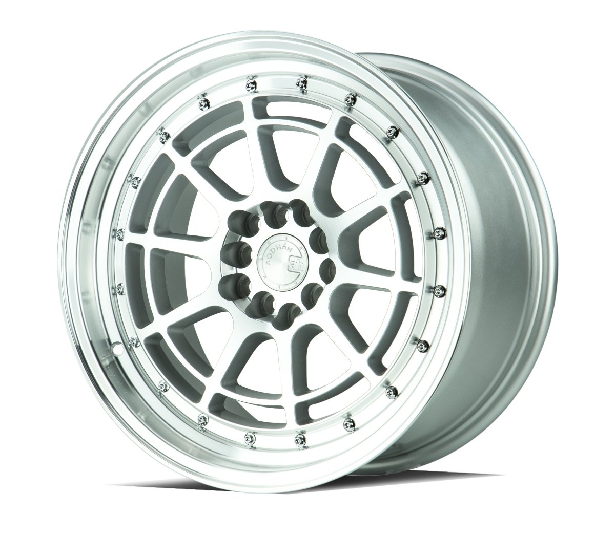 AH04 - JDMuscleWheelsAH0417905100114325SML17x95x100/114.3 | +25 | 73.1Silver Machined Face